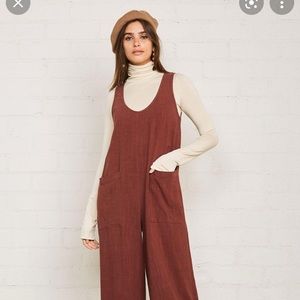 Rachel Pally Linen jumpsuit in brick